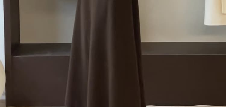 지금 임산부 없음 복부 지지 반신 스커트 새로운 가을 겨울철 니트 양모 슬림해 보이는 품격 프랑스식 도루 센스 한 마디 롱 스커트 상세 이미지 46
