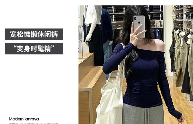 실사 임산부 없음 복부 지지 와이드 레그 팬츠 2026 새로운 조기 가을 여자 하이웨이스트 작은 키 루즈핏 스트레이트 캐주얼 바지 상세 이미지 9