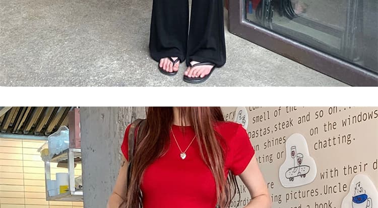 지금 임산부 니트 부츠컷 바지 이른 가을 2026 새로운 도루 가을 센스 j 털이 있는 복부 지지 바지 부츠컷 캐주얼 긴 바지 상세 이미지 17