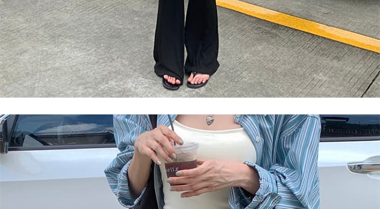 지금 임산부 니트 부츠컷 바지 이른 가을 2026 새로운 도루 가을 센스 j 털이 있는 복부 지지 바지 부츠컷 캐주얼 긴 바지 상세 이미지 32