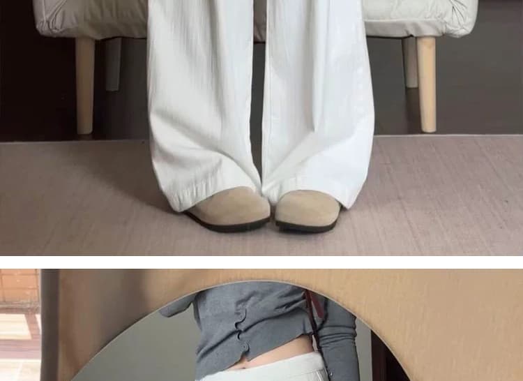 지금 임산부 와이드 레그 팬츠 가을 여성 2026 새로운 없음 복부 지지 봄 여름 아니요 르 배 출산 후 웨어러블 와이드 레그 팬츠 어린이 상세 이미지 28