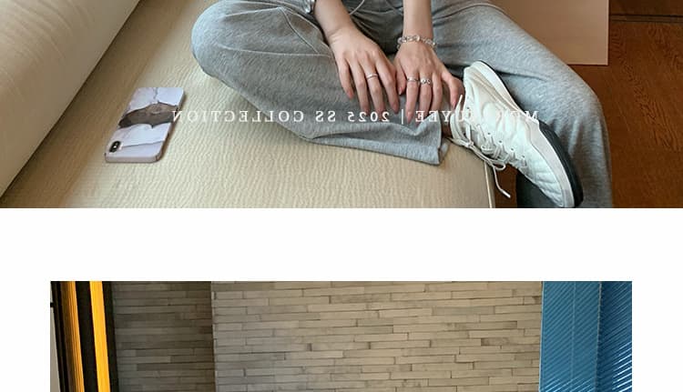 지금 임산부 니트 부츠컷 바지 새로운 봄 가을 얇은 스타일 2026 도루 가을 센스 복부 지지 바지 부츠컷 캐주얼 바지 상세 이미지 24