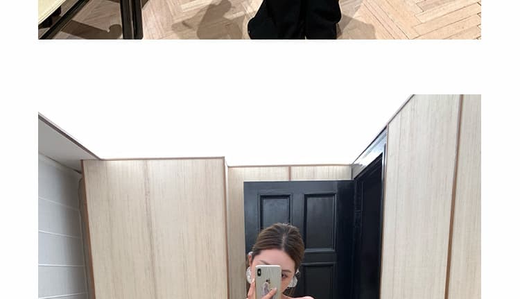 지금 임산부 니트 부츠컷 바지 새로운 봄 가을 얇은 스타일 2026 도루 가을 센스 복부 지지 바지 부츠컷 캐주얼 바지 상세 이미지 38