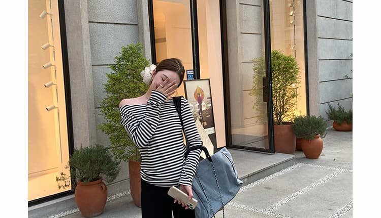 지금 임산부 니트 부츠컷 바지 새로운 봄 가을 얇은 스타일 2026 도루 가을 센스 복부 지지 바지 부츠컷 캐주얼 바지 상세 이미지 48