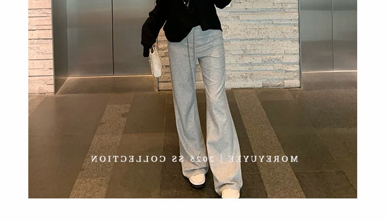 지금 임산부 니트 부츠컷 바지 새로운 봄 가을 얇은 스타일 2026 도루 가을 센스 복부 지지 바지 부츠컷 캐주얼 바지 상세 이미지 58