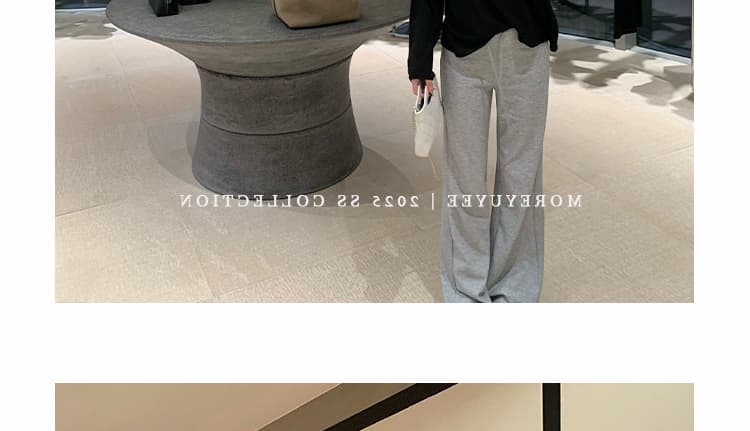 지금 임산부 니트 부츠컷 바지 새로운 봄 가을 얇은 스타일 2026 도루 가을 센스 복부 지지 바지 부츠컷 캐주얼 바지 상세 이미지 65