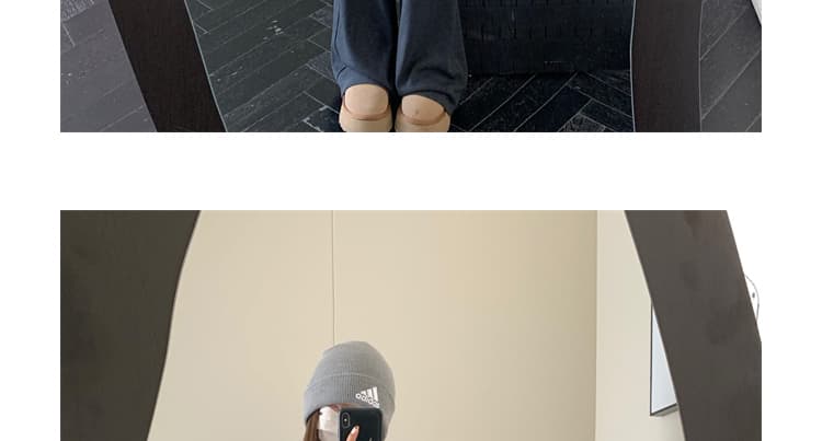지금 임산부 니트 부츠컷 바지 봄 가을 얇은 스타일 2026 새로운 도루 가을 센스 복부 지지 바지 부츠컷 캐주얼 바지 상세 이미지 54