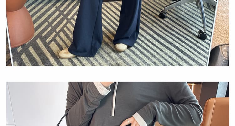 지금 임산부 공기 면 와이드 레그 팬츠 어린이 새로운 가을 2026 도루 센스 없음 복부 지지 바지 외출용 스트레이트 캐주얼 바지 상세 이미지 32