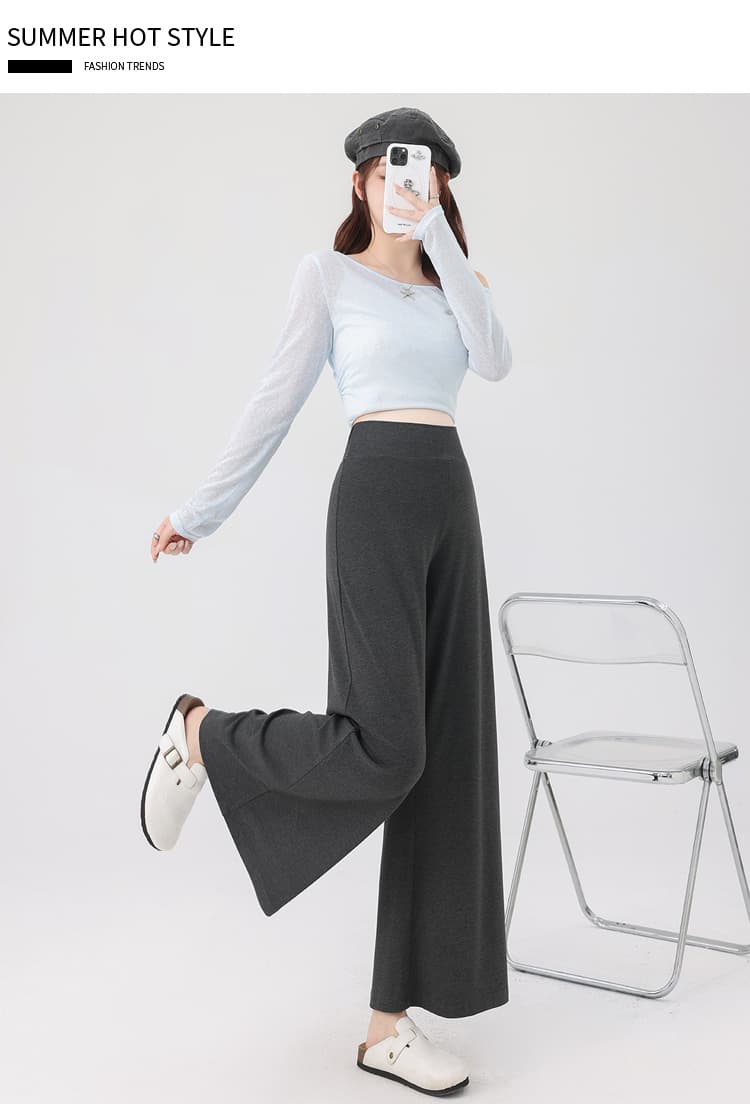 실사 임산부 없음 복부 지지 와이드 레그 팬츠 2026 새로운 가을 임산부 바지 무료 조정 벨트 루즈핏 스트레이트 캐주얼 바지 상세 이미지 18