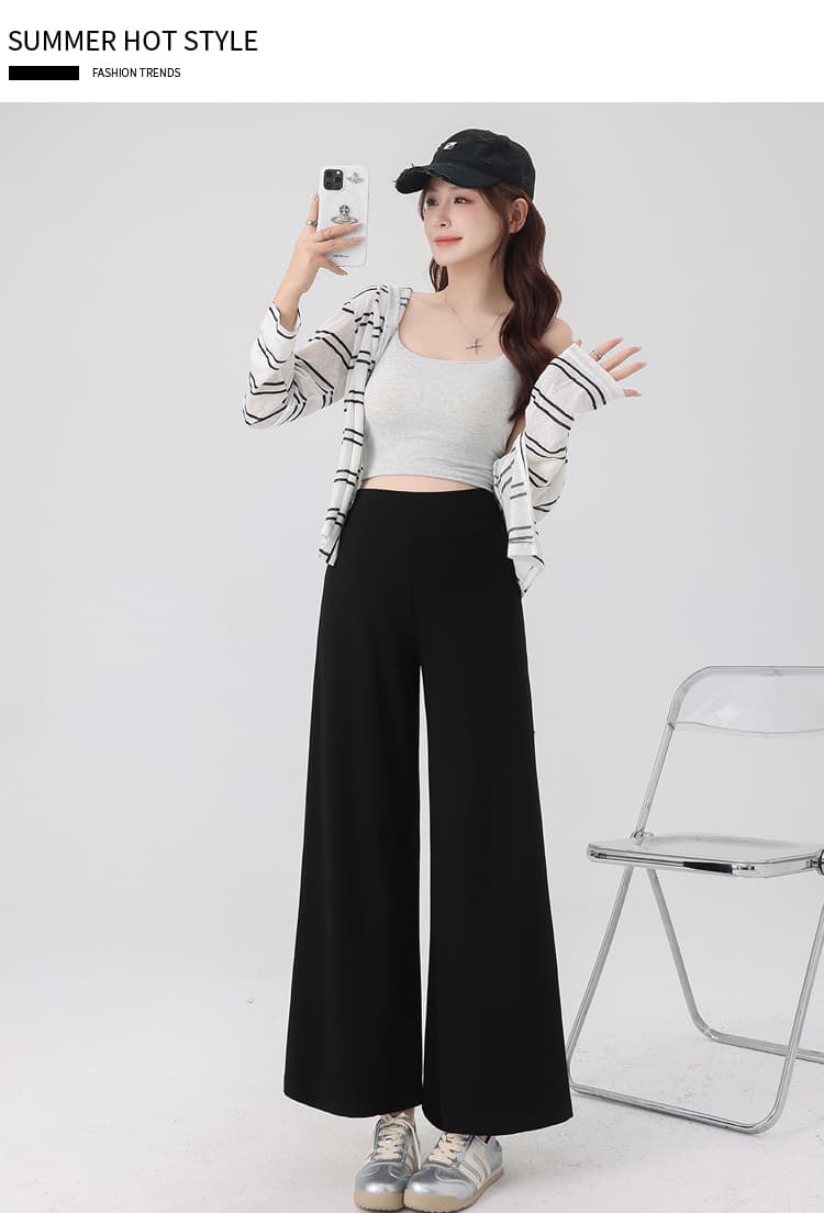 실사 임산부 없음 복부 지지 와이드 레그 팬츠 2026 새로운 가을 임산부 바지 무료 조정 벨트 루즈핏 스트레이트 캐주얼 바지 상세 이미지 28