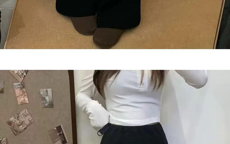 지금 임산부 부츠컷 바지 여성 봄 가을 2026 새로운 페이크 레이어드 방귀 커튼 바지 캐주얼 스트레이트 슬림해 보이는 부츠컷 바지 상세 이미지 41