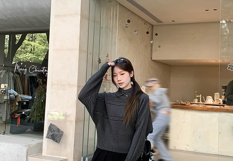 지금 임산부 어두운 회색 와이드 레깅스 바지 봄 가을 2026 새로운 페이크 레이어드 방귀 커튼 캐주얼 바지 루즈핏 와이드 레그 팬츠 상세 이미지 54