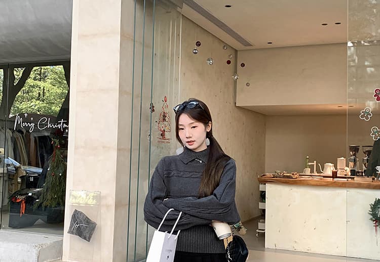 지금 임산부 어두운 회색 와이드 레깅스 바지 봄 가을 2026 새로운 페이크 레이어드 방귀 커튼 캐주얼 바지 루즈핏 와이드 레그 팬츠 상세 이미지 56
