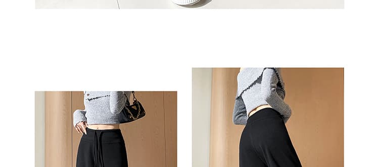 지금 임산부 아세트산 양모 찹쌀 와이드 레그 팬츠 2026 새로운 여성 가을 겨울철 한 부서 스트레이트 루즈핏 캐주얼 바지 상세 이미지 46