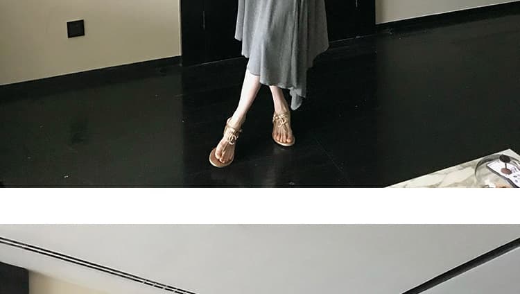지금 임산부 니트 불규칙 도루 가을 센스 빅 플레어 스커트 여성 2026 봄 가을 하이웨이스트 슬림해 보이는 패키지 한 마디 반신 스커트 상세 이미지 35