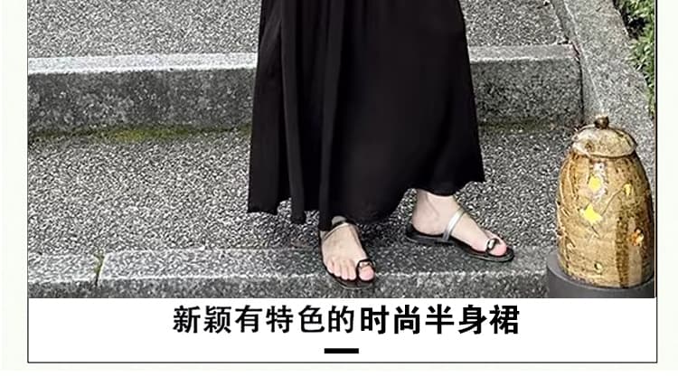 지금 임산부 없음 복부 지지 반신 스커트 가을 겨울철 새로운 니트 양모 슬림해 보이는 품격 프랑스식 도루 센스 한 마디 롱 스커트 상세 이미지 9