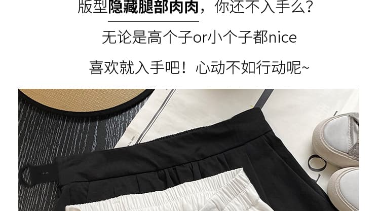 지금 임산부 화이트 반신 스커트 봄 여름 2026 새로운 작은 키 프랑스식 하이웨이스트 한 마디 우산 치마 중간 길이 치마 상세 이미지 5