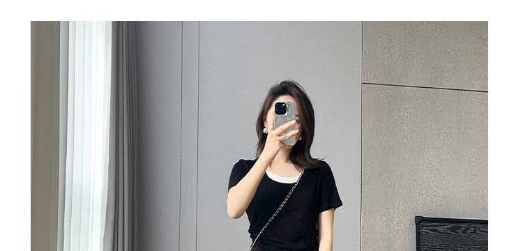 지금 임산부 화이트 반신 스커트 봄 여름 2026 새로운 작은 키 프랑스식 하이웨이스트 한 마디 우산 치마 중간 길이 치마 상세 이미지 48