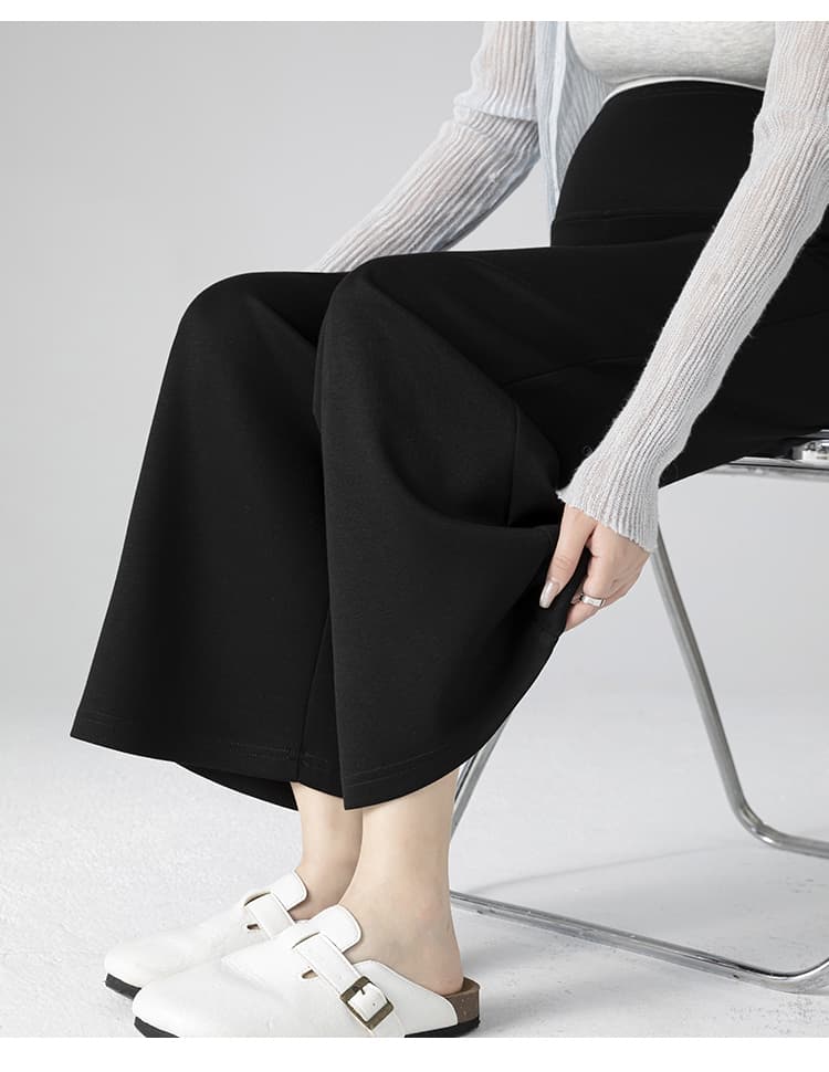 실사 임산부 바지 와이드 레그 팬츠 새로운 2026 여성 봄 여름 도루 센스 다용도 없음 복부 지지 바지 넓은 다리 캐주얼 바지 상세 이미지 25