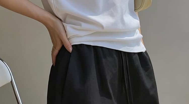 지금 임산부 화이트 면 린넨 운동 넓은 다리가 짧다. 바지 여성 여름 새로운 얇은 스타일 펌프 로프 작은 키 아마 짧은 바지 상세 이미지 8