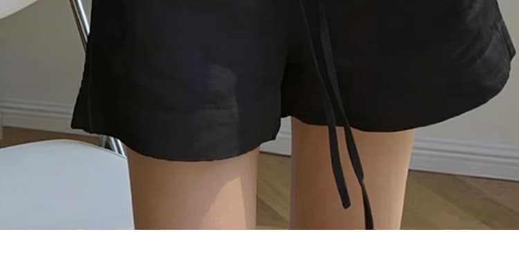 지금 임산부 화이트 면 린넨 운동 넓은 다리가 짧다. 바지 여성 여름 새로운 얇은 스타일 펌프 로프 작은 키 아마 짧은 바지 상세 이미지 15