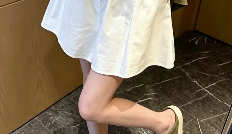 지금 임산부 화이트 운동 넓은 다리가 짧다. 바지 여성 여름 새로운 얇은 스타일 펌프 로프 작은 키 루즈핏 캐주얼 와이드 레그 팬츠 상세 이미지 28