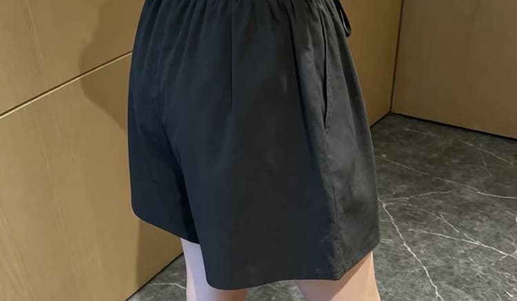 지금 임산부 화이트 운동 넓은 다리가 짧다. 바지 여성 여름 새로운 얇은 스타일 펌프 로프 작은 키 루즈핏 캐주얼 와이드 레그 팬츠 상세 이미지 44