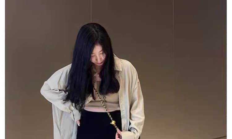 지금 임산부 니트 부츠컷 바지 이른 가을 2026 새로운 도루 가을 센스 j 털이 있는 복부 지지 바지 부츠컷 캐주얼 긴 바지 상세 이미지 34