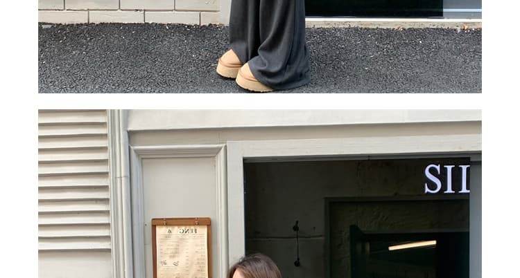 지금 임산부 니트 부츠컷 바지 봄 가을 얇은 스타일 2026 새로운 도루 가을 센스 복부 지지 바지 부츠컷 캐주얼 바지 상세 이미지 43