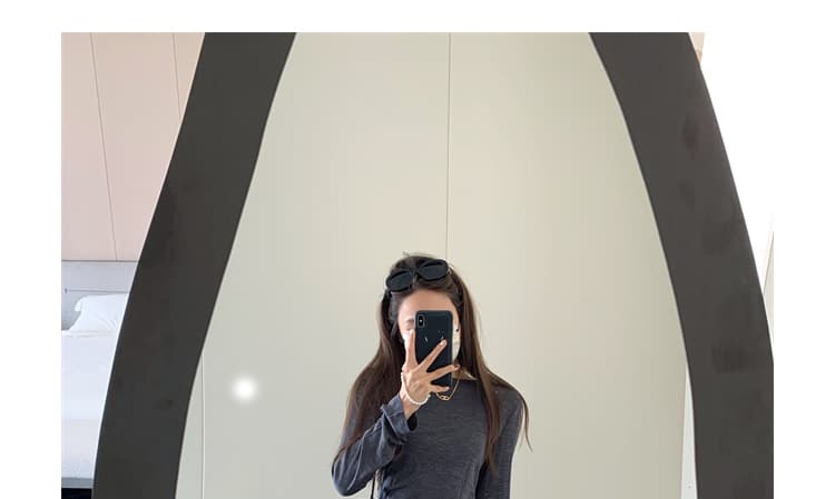 지금 임산부 니트 부츠컷 바지 봄 가을 얇은 스타일 2026 새로운 도루 가을 센스 복부 지지 바지 부츠컷 캐주얼 바지 상세 이미지 69