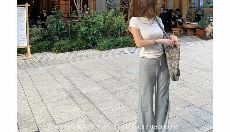 지금 임산부 니트 부츠컷 바지 새로운 봄 가을 얇은 스타일 2026 도루 가을 센스 복부 지지 바지 부츠컷 캐주얼 바지 상세 이미지 53