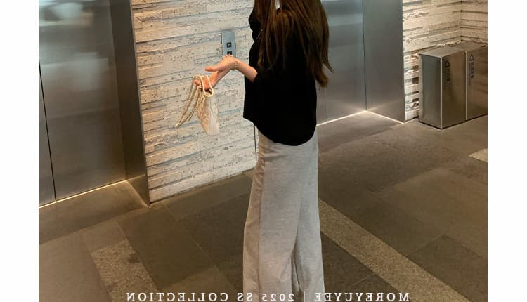 지금 임산부 니트 부츠컷 바지 새로운 봄 가을 얇은 스타일 2026 도루 가을 센스 복부 지지 바지 부츠컷 캐주얼 바지 상세 이미지 60