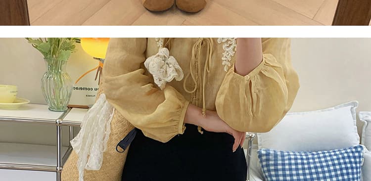 지금 임산부 검정색 레이스 캐주얼 바지 작은 키 봄 가을 2026 새로운 자수 슬림해 보이는 신축성 스트레이트 바지 상세 이미지 17