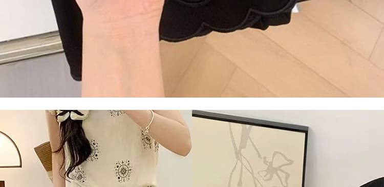 지금 임산부 검정색 레이스 캐주얼 바지 작은 키 봄 가을 2026 새로운 자수 슬림해 보이는 신축성 스트레이트 바지 상세 이미지 25