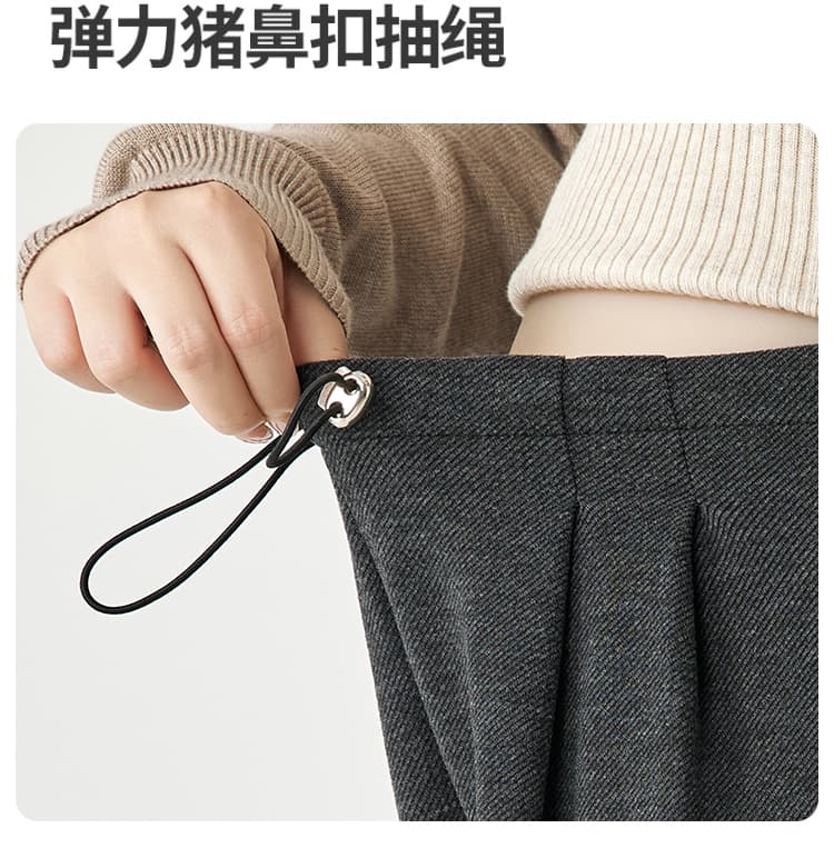 실사 임산부 바지 봄 가을 외출용 와이드 레그 팬츠 없음 복부 지지 새로운 2026 캐주얼 스트레이트 팬츠 아니요 르 배 상세 이미지 11