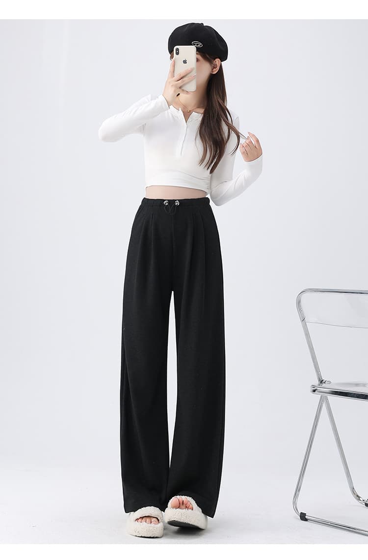 실사 임산부 바지 봄 가을 외출용 와이드 레그 팬츠 없음 복부 지지 새로운 2026 캐주얼 스트레이트 팬츠 아니요 르 배 상세 이미지 19