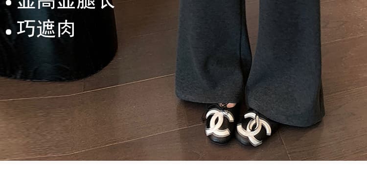 지금 임산부 어두운 회색 와이드 레깅스 바지 봄 가을 2026 새로운 페이크 레이어드 방귀 커튼 캐주얼 바지 루즈핏 와이드 레그 팬츠 상세 이미지 3