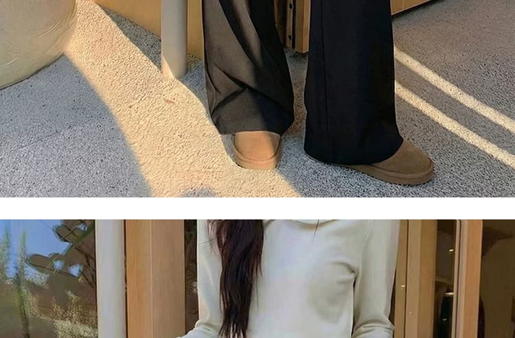 지금 임산부 어두운 회색 와이드 레깅스 바지 봄 가을 2026 새로운 페이크 레이어드 방귀 커튼 캐주얼 바지 루즈핏 와이드 레그 팬츠 상세 이미지 65