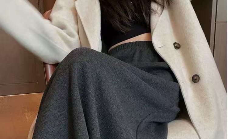 지금 출산 착용 조기 가을 새로운 여성 반신 스커트 외출용 백 탑 하이웨이스트 복부 지지 슬림해 보이는 중간 길이 타이트 스커트 치마 상세 이미지 58