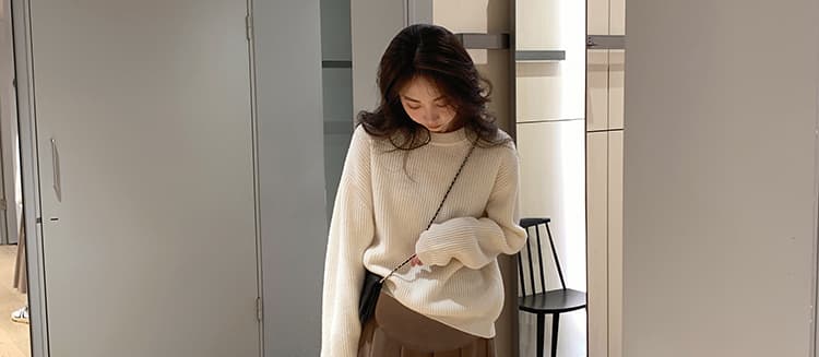 지금 임산부 플리츠 스커트 여성 가을 겨울철 새로운 외출용 루즈핏 느긋한 바람 모직 중간 길이 임산부 반신 치마 상세 이미지 54