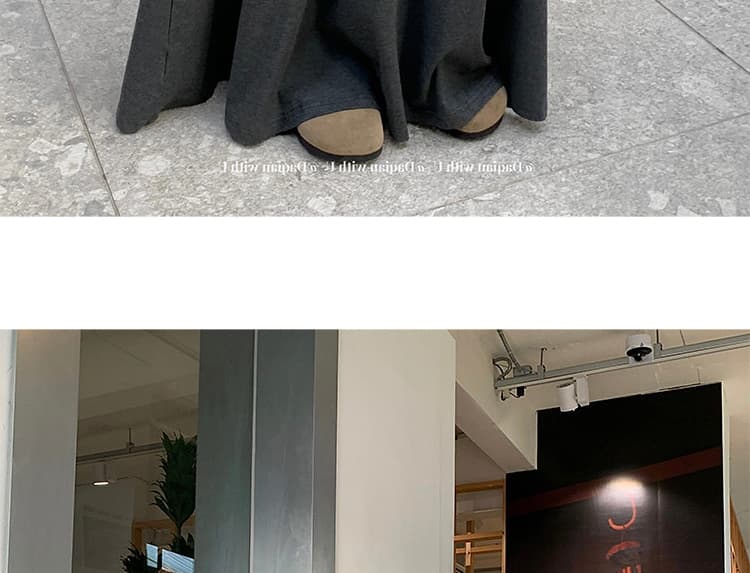 지금 임산부 없음 복부 지지 도루 센스 미니멀리즘 반신 스커트 봄 가을 2026 새로운 큰 진자 품격 슬림해 보이는 한 마디 치마 상세 이미지 38