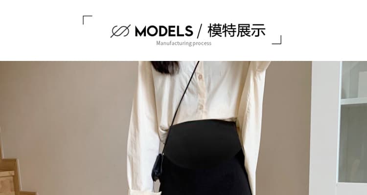 출산 착용 모직 반신 스커트 가을 겨울철 2026 새로운 외출용 하이웨이스트 슬림해 보이는 중간 길이 타이트 스커트 치마 상세 이미지 27