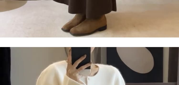 지금 임산부 없음 복부 지지 반신 스커트 새로운 가을 겨울철 니트 양모 슬림해 보이는 품격 프랑스식 도루 센스 한 마디 롱 스커트 상세 이미지 47