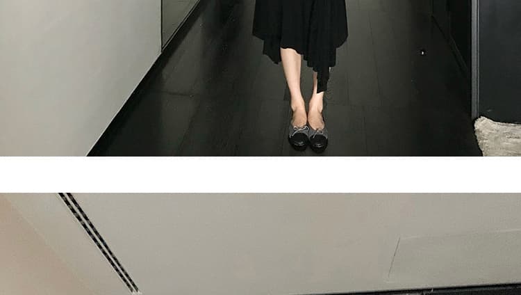 지금 임산부 니트 불규칙 도루 가을 센스 빅 플레어 스커트 여성 2026 봄 가을 하이웨이스트 슬림해 보이는 패키지 한 마디 반신 스커트 상세 이미지 50