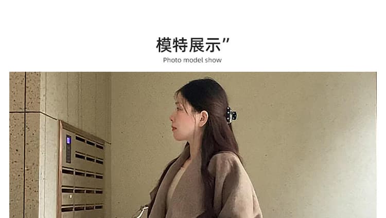 지금 출산 착용 아세트산 양모 니트 트임 두꺼운 반신 스커트 외출용 백 탑 없음 복부 지지 슬림해 보이는 중간 길이 타이트 스커트 상세 이미지 18