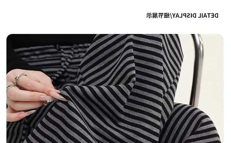 지금 임산부 와이드 레그 팬츠 2026 새로운 봄 가을 스트라이프 캐주얼 바지 작은 키 스트레이트 도루 센스 다용도 와이드 레그 팬츠 상세 이미지 41