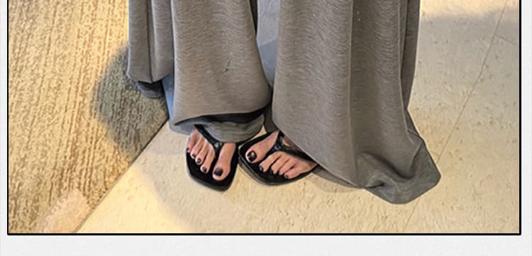 지금 임산부 와이드 레그 팬츠 새로운 여성 2026 가을 도루 센스 다용도 없음 복부 지지 바지 느긋한 바람 루즈핏 캐주얼 바지 상세 이미지 3