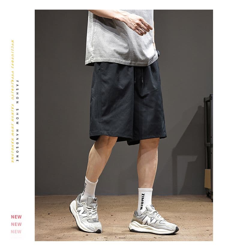 실사 여름 새로운 조수 브랜드 속도 건조한 워크웨어 캐주얼 반바지 남자 루즈핏 다용도 패치워크 구조 섹션 오부 바지 트렌디 상세 이미지 23