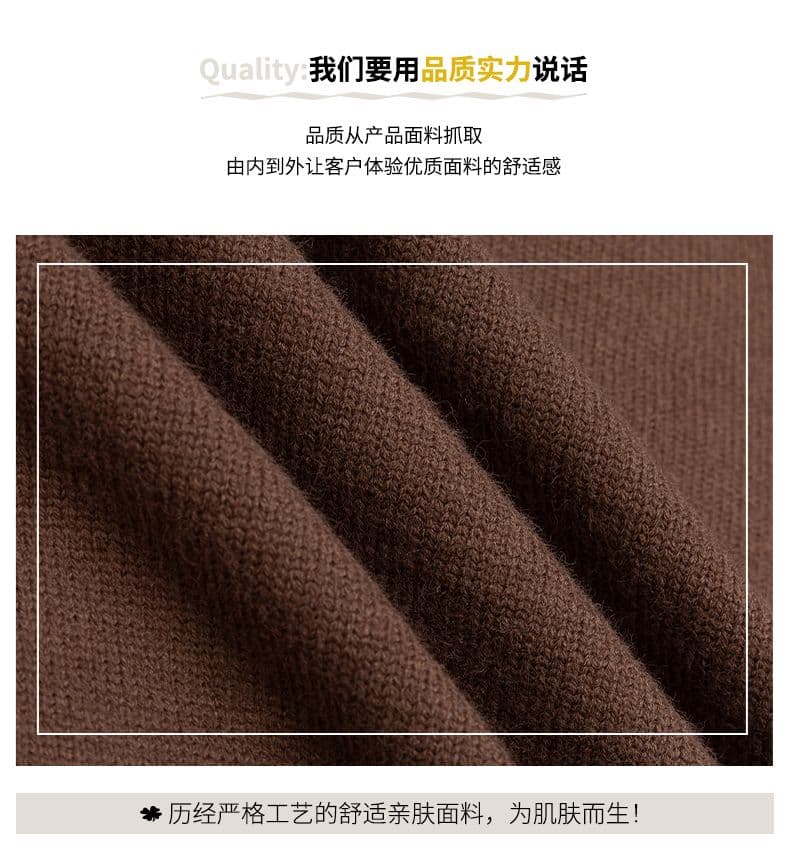 후드 풀오버 남성 일본식 레트로 자카드 니트 스웨터 루즈핏 다용도 트렌드 캐주얼 스웨터 커플 상세 이미지 2