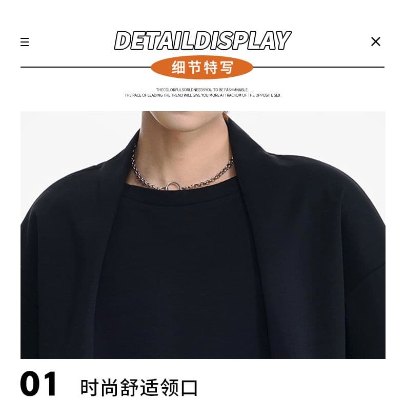 실사 2026 여름 새로운 개성 풀오버 다용도 반팔 티셔츠 남자 패션 미니멀리즘 캐주얼 맨위 상세 이미지 23